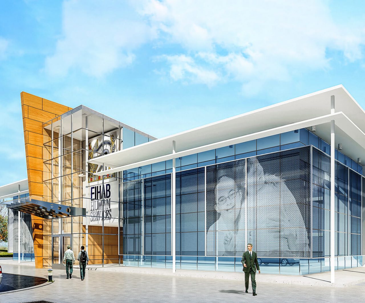 NEW OFFICE BUILDING EIHAB HUMAN SERVICES | mijaarchitects